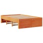 vidaXL Massivholzbett ohne Matratze mit Schubladen Braun 120x190 cm vidaXL Massivholzbett ohne Matratze mit Schubladen Braun 120x190 cm