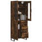Highboard Räuchereiche 69,5x34x180 cm Holzwerkstoff Highboard Räuchereiche 69,5x34x180 cm Holzwerkstoff