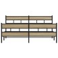 vidaXL Metallbett ohne Matratze Sonoma-Eiche 180x200 cm vidaXL Metallbett ohne Matratze Sonoma-Eiche 180x200 cm