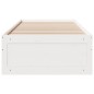 vidaXL Massivholzbett ohne Matratze mit Schubladen Weiß 90x190 cm vidaXL Massivholzbett ohne Matratze mit Schubladen Weiß 90x190 cm