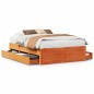 vidaXL Massivholzbett ohne Matratze mit Schubladen Braun 140x190 cm vidaXL Massivholzbett ohne Matratze mit Schubladen Braun 140x190 cm