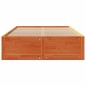 vidaXL Massivholzbett ohne Matratze mit Schubladen Braun 140x190 cm vidaXL Massivholzbett ohne Matratze mit Schubladen Braun 140x190 cm