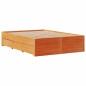 vidaXL Massivholzbett ohne Matratze mit Schubladen Braun 140x190 cm vidaXL Massivholzbett ohne Matratze mit Schubladen Braun 140x190 cm
