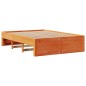 vidaXL Massivholzbett ohne Matratze mit Schubladen Braun 140x190 cm vidaXL Massivholzbett ohne Matratze mit Schubladen Braun 140x190 cm