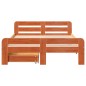 vidaXL Massivholzbett ohne Matratze Wachsbraun 120x200 cm Kiefernholz vidaXL Massivholzbett ohne Matratze Wachsbraun 120x200 cm Kiefernholz
