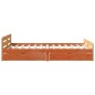 vidaXL Massivholzbett ohne Matratze Wachsbraun 120x200 cm Kiefernholz vidaXL Massivholzbett ohne Matratze Wachsbraun 120x200 cm Kiefernholz