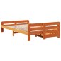 vidaXL Massivholzbett ohne Matratze Wachsbraun 120x200 cm Kiefernholz vidaXL Massivholzbett ohne Matratze Wachsbraun 120x200 cm Kiefernholz