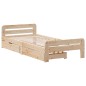 vidaXL Massivholzbett ohne Matratze 75x190 cm Kiefernholz vidaXL Massivholzbett ohne Matratze 75x190 cm Kiefernholz