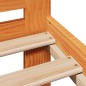 vidaXL Massivholzbett ohne Matratze Wachsbraun 135x190 cm Kiefernholz vidaXL Massivholzbett ohne Matratze Wachsbraun 135x190 cm Kiefernholz