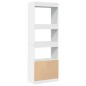 vidaXL Highboard Weiß 63x33x180 cm Holzwerkstoff vidaXL Highboard Weiß 63x33x180 cm Holzwerkstoff