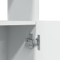 vidaXL Highboard Weiß 63x33x180 cm Holzwerkstoff vidaXL Highboard Weiß 63x33x180 cm Holzwerkstoff