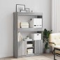vidaXL Highboard Grau Sonoma 92x33x140 cm Holzwerkstoff vidaXL Highboard Grau Sonoma 92x33x140 cm Holzwerkstoff