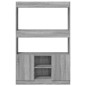 vidaXL Highboard Grau Sonoma 92x33x140 cm Holzwerkstoff vidaXL Highboard Grau Sonoma 92x33x140 cm Holzwerkstoff