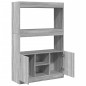 vidaXL Highboard Grau Sonoma 92x33x140 cm Holzwerkstoff vidaXL Highboard Grau Sonoma 92x33x140 cm Holzwerkstoff
