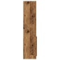 vidaXL Highboard Altholz-Optik 92x33x140 cm Holzwerkstoff