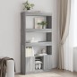 vidaXL Highboard Grau Sonoma 92x33x180 cm Holzwerkstoff vidaXL Highboard Grau Sonoma 92x33x180 cm Holzwerkstoff