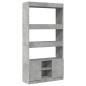 vidaXL Highboard Betongrau 92x33x180 cm Holzwerkstoff vidaXL Highboard Betongrau 92x33x180 cm Holzwerkstoff