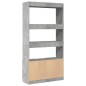 vidaXL Highboard Betongrau 92x33x180 cm Holzwerkstoff vidaXL Highboard Betongrau 92x33x180 cm Holzwerkstoff