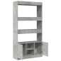vidaXL Highboard Betongrau 92x33x180 cm Holzwerkstoff vidaXL Highboard Betongrau 92x33x180 cm Holzwerkstoff