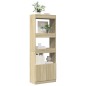 vidaXL Highboard 63x33x180 cm Sonoma-Eiche Holzwerkstoff vidaXL Highboard 63x33x180 cm Sonoma-Eiche Holzwerkstoff