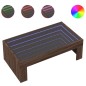 vidaXL Couchtisch mit Infinity-LED Braun Eichen-Optik 90x50x30 cm vidaXL Couchtisch mit Infinity-LED Braun Eichen-Optik 90x50x30 cm