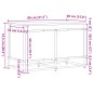 vidaXL Aufbewahrungsbox mit Deckel Eichen-Optik 80x40x51,5 cm