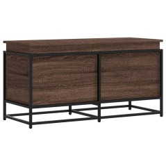 vidaXL Aufbewahrungsbox mit Deckel Eichen-Optik 100x40x51,5 cm