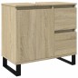 vidaXL Badschrank Sonoma-Eiche 65x33x60 cm Holzwerkstoff vidaXL Badschrank Sonoma-Eiche 65x33x60 cm Holzwerkstoff