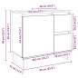 vidaXL Badschrank Sonoma-Eiche 65x33x60 cm Holzwerkstoff vidaXL Badschrank Sonoma-Eiche 65x33x60 cm Holzwerkstoff