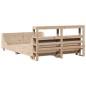 vidaXL Massivholzbett ohne Matratze 150x200 cm Kiefernholz vidaXL Massivholzbett ohne Matratze 150x200 cm Kiefernholz
