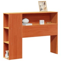 vidaXL Kopfteil mit Stauraum Wachsbraun 90 cm Massivholz Kiefer