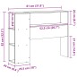 vidaXL Kopfteil mit Stauraum Weiß 75 cm Massivholz Kiefer