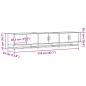vidaXL TV-Schrank Schwarz 210x35x41 cm Holzwerkstoff vidaXL TV-Schrank Schwarz 210x35x41 cm Holzwerkstoff
