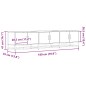 vidaXL TV-Schrank Sonoma-Eiche 180x35x41 cm Holzwerkstoff