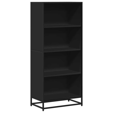 vidaXL Bücherregal Schwarz 60x35x139 cm Holzwerkstoff