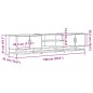 vidaXL TV-Schrank Grau Sonoma 180x35x41 cm Holzwerkstoff vidaXL TV-Schrank Grau Sonoma 180x35x41 cm Holzwerkstoff