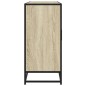 vidaXL Sideboard Sonoma-Eiche 134x35x76 cm Holzwerkstoff vidaXL Sideboard Sonoma-Eiche 134x35x76 cm Holzwerkstoff