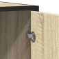vidaXL Sideboard Sonoma-Eiche 134x35x76 cm Holzwerkstoff vidaXL Sideboard Sonoma-Eiche 134x35x76 cm Holzwerkstoff