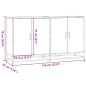 vidaXL Sideboard Sonoma-Eiche 134x35x76 cm Holzwerkstoff vidaXL Sideboard Sonoma-Eiche 134x35x76 cm Holzwerkstoff