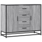 vidaXL Sideboard Grau Sonoma 92x35x76 cm Holzwerkstoff vidaXL Sideboard Grau Sonoma 92x35x76 cm Holzwerkstoff