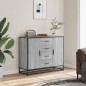 vidaXL Sideboard Grau Sonoma 92x35x76 cm Holzwerkstoff vidaXL Sideboard Grau Sonoma 92x35x76 cm Holzwerkstoff