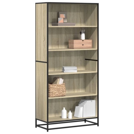 vidaXL Bücherregal Sonoma-Eiche 80,5x35x170,5 cm Holzwerkstoff