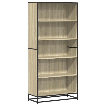 vidaXL Bücherregal Sonoma-Eiche 80,5x35x170,5 cm Holzwerkstoff