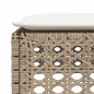 vidaXL 5-tlg. Garten-Sofagarnitur mit Kissen Beige Poly Rattan vidaXL 5-tlg. Garten-Sofagarnitur mit Kissen Beige Poly Rattan