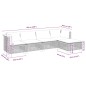 vidaXL 5-tlg. Garten-Sofagarnitur mit Kissen Beige Poly Rattan vidaXL 5-tlg. Garten-Sofagarnitur mit Kissen Beige Poly Rattan