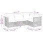 vidaXL 4-tlg. Garten-Sofagarnitur mit Kissen Beige Poly Rattan vidaXL 4-tlg. Garten-Sofagarnitur mit Kissen Beige Poly Rattan