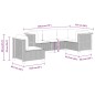 vidaXL 5-tlg. Garten-Sofagarnitur mit Kissen Beige Poly Rattan vidaXL 5-tlg. Garten-Sofagarnitur mit Kissen Beige Poly Rattan