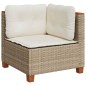 vidaXL 7-tlg. Garten-Sofagarnitur mit Kissen Beige Poly Rattan vidaXL 7-tlg. Garten-Sofagarnitur mit Kissen Beige Poly Rattan