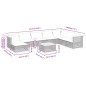 vidaXL 9-tlg. Garten-Sofagarnitur mit Kissen Beige Poly Rattan vidaXL 9-tlg. Garten-Sofagarnitur mit Kissen Beige Poly Rattan