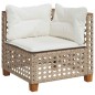 vidaXL 10-tlg. Garten-Sofagarnitur mit Kissen Beige Poly Rattan vidaXL 10-tlg. Garten-Sofagarnitur mit Kissen Beige Poly Rattan
